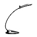 Superproducts LED Desk Lamp, Modern Stylish Dolphin Designed Portable Book Reading Light, LED Eye Table Lamp with Three Gear Touch Control Studying,Working,Camping,USB Charging Port - Black