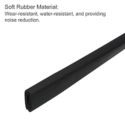 uxcell U Channel Edge Trim, 14.8ft Length Rubber
