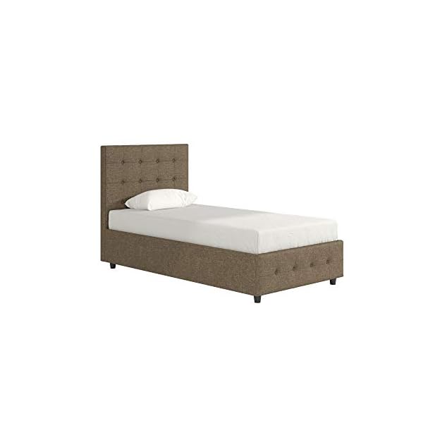 DHP Cambridge Gas Lift Upholstered Platform Bed with Storage