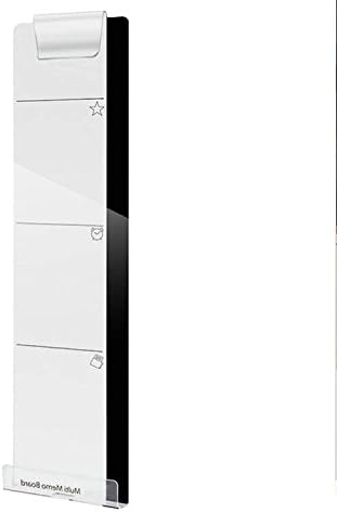 Computer Monitors Screen Acrylic Message Boards,transparent Sticky Message Boards/Multi Memo Pads for A4 Paper,Sticky Notes, Phone and More,Wide Bottom with Hole for Charge Cable (Left)