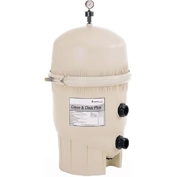 Pentair 160332 Clean & Clear Plus Fiberglass Reinforced Polypropylene Tank Cartridge Pool Filter, 520 Square Feet, 150 GPM (Residential)
