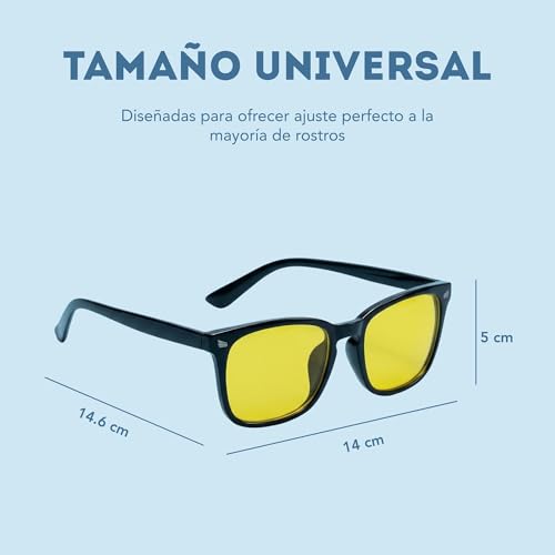 Primora Goods Blue Light Blocking Glasses Men and Women - Yellow Anti-Glare Lenses for Screens and Night Driving - Reduce Visual Fatigue, Glare and Improve Clarity