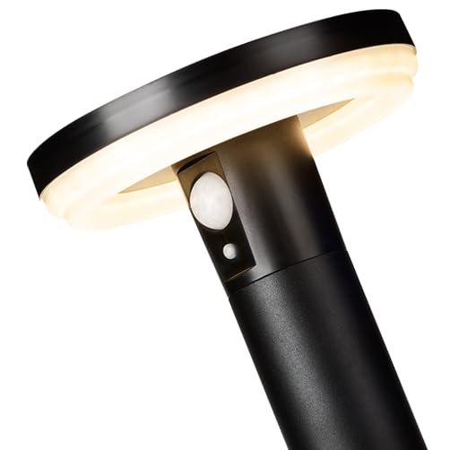 4lite Antheia Solar Outdoor Decorative Wall Light (Anthracite) 270lm Motion Sensored LED IP54 Rated Exterior Wall Lamp - 4L2/6013-4Yr Guarantee