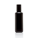 Infinity Jars 50 Ml (1.7 fl oz) Black Ultraviolet Glass Bottle w/ Steel Ball Roll on Tip
