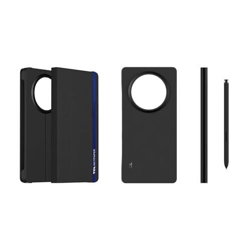 TCL Magnetic Flip Cover and Electromagnetic Pen NXTAPER 60 Ultra, Protective Case, Paper Texture Writing, Ultra Low Latency, Pressure Sensitive, Black