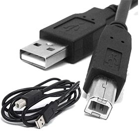 Importer520 Black 10 ft Hi-Speed USB 2.0 Printer Scanner Cable Type A Male to Type B Male For HP, Canon, Lexmark, Epson, Dell