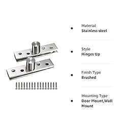2pcs Pivot Hinge Rotating Hinge 360 Degree