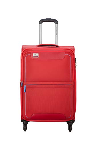 VIP Pisa Polyester 67 cms Red Softsided Check-in Luggage with Anti-theft Zipper