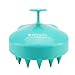 Shampoo Brush Hair Scalp Massager Siliscrub Hair Scalp Brush Scalp Massage Shampoo Brush Head Scrubber Scalp Care Brush (Green)