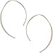 Humble Chic Upside Down Hoop Earrings - Hypoallergenic Lightweight Wire Needle Drop Dangle Threader Hoops for Women, Safe for Sensitive Ears, 2.25