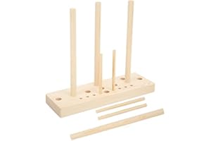 Bow Maker for Ribbon Wooden Multi Size Adjustable with Wooden Board Sticks for Making Bows DIY Crafts Party Decorations All R