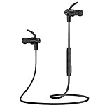 Bluetooth Headphones, TaoTronics Bluetooth 5.0 Wireless Earbuds Sports Earphones 9 Hours Playtime with IPX6 Waterproof, aptX Stereo, CVC 6.0 Noise Cancelling Mic, Black