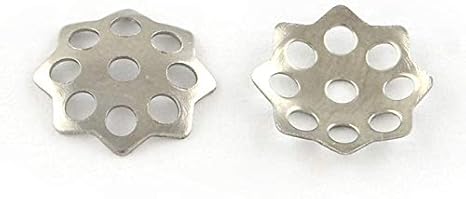 Amazon Co Jp Unicraftale 約500個 10x1 5mm 304ステンレス製ビーズキャップ ビーズコーン 8枚花弁キャップ 花形キャップ 銀色 金属色 座金 花座 メタル金具 スペーサービーズ ハンドメイド アクセサリーパーツ ホーム キッチン