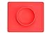 Modern Innovations Children's Silicone Placemat with Bowl, Red No Mess Kid's Placemats, All-In-One Toddler Placemat, Silicone Suction Bowl, No Mess Bowl, Baby Placemat with Bowl, BPA Free