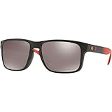 Oakley Mens Holbrook Asian Fit Polarized Sunglasses, Ruby Fade/Prizm Black, One Size