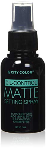 City Color Oil Control Face Matte Setting Spray, Fresh Rose Scent, 2.54 Fluid Ounce