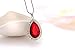 Vinjewelry Elena of Avalor Tiara Necklace Teardrop Jewelry Set Princess Costume Accessories Crown with Simulated Ruby Gifts