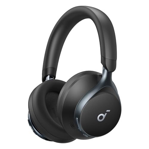 de Anker Space One Auriculares Cancelación Ruido Activa Adaptativa, Cascos Inalambricos Bluetooth Reducción de Voz Humana 2X más Fuerte, 40H ANC, Control de App, LDAC Hi-Res Wireless Audio