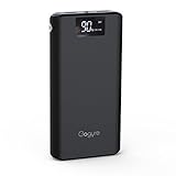 Gogyre 21200mAh Portable Charger High Capacity Power Bank with Boston Cells 2-Port USB Powerbank Digital Display External Battery Pack for iPhone 7 6s 6 iPad Samsung (Black)