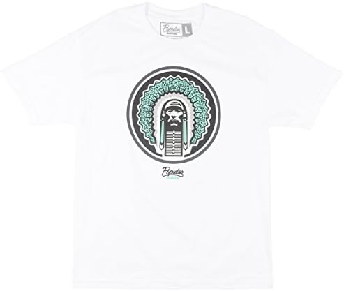 Popular Demand Native Chief Mens Graphic T-Shirt In White