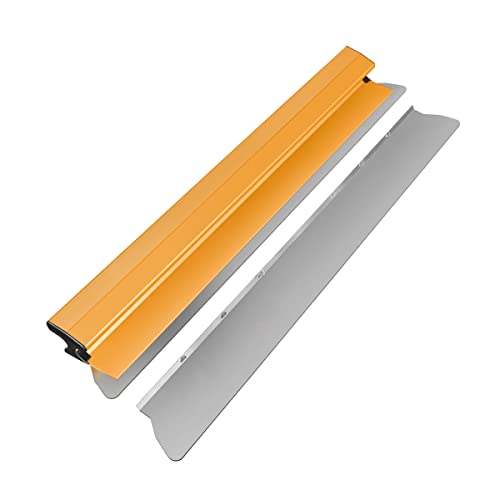 FUNTECK 30 Inch Skimming Blade | 0.5mm Stainless Steel Blade Insert | Finishing Knife with Extruded Aluminum Blade Housing | Including an Extra Blade Insert