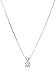 Amazon Collection 14k Gold Cubic Zirconia Solitaire Pendant Necklace for Women with 18 Inch Box Chain