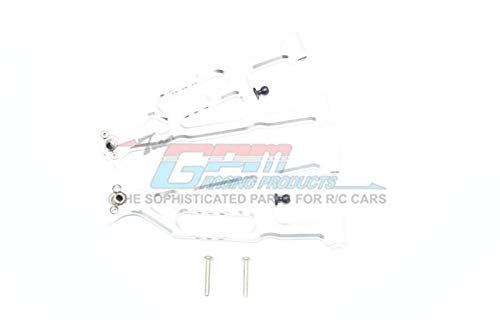GPM Losi 1/10 Baja Rey 4WD Desert Truck (LOS03008) Upgrade Parts Aluminum Front Lower Suspension Arm - 1 Pair Set Silver