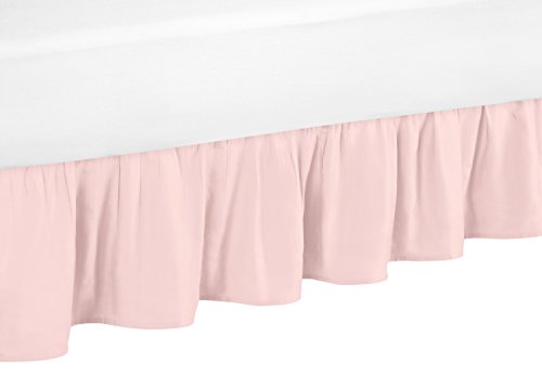 Sweet Jojo Designs Blush Pink Queen Bed Skirt for Girls Amelia Collection Bedding Sets