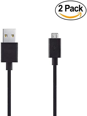 Lavett 2 Charger Cables for Amazon Kindle 2, 3, 4, Kindle Fire, Kindle Touch, Kindle Dx AC Adapter New Hd Hdx 6" 7" 8.9" 9.7" Tablets, eReaders, Phones, Tab Power Supply Adapter Cord