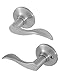Honeywell Safes & Door Locks 8106303 Wave Passage Door Lever, Satin Nickel