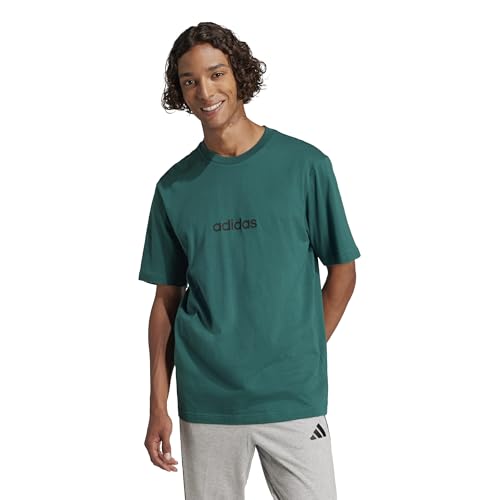 Hombre Essentials Linear Single Jersey Shirt, Collegiate Green/Black, M