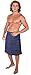Arus Men's Adjustable Velcro Closure on Waist Turkish Cotton Shower & Bath Wrap