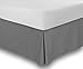 Utopia Bedding Twin Bed Skirt - Soft Quadruple Pleated Ruffle - Easy Fit with 15 Inch Tailored Drop - Hotel Quality, Shrinkage and Fade Resistant (Twin, Grey)