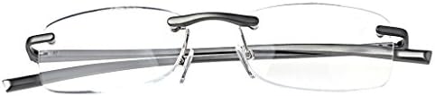 Wivily Rimless Reading Glasses Presbyopic Eyeglass Resin Lense, Ultra Comfort Quality Glasses for Reading Men and Women (+1.5)