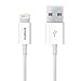 [Apple MFi Certified] Inateck 6.6 Feet/200CM Lightning Cable, Lightning to USB Charging Cable for iPhone 7 plus/ 6/ 6s, iPad - White