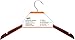 Honey-Can-Do HNG-01213 Basic Shirt Hanger with Dress Notches, 5-Pack, Cherry