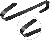 2 Pack Black Metal Door Hooks 12in Wreath Hanger for Front Door view 3