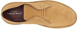 Clarks Men's Desert Chukka Boot, Oak Suede, 11 M US