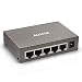 Aumox 5 Port Gigabit Ethernet Network Switch, Desktop, Unmanaged Ethernet Splitter, Durable Metal Casing, Traffic Optimization, Fanless Quite, Plug and Play（AM-SG205） primary