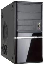 In-Win Case IW-Z638.CH350TB Mini Tower 2/2/(1) Bay USB Audio 350W Black/Silver microATX Electronics