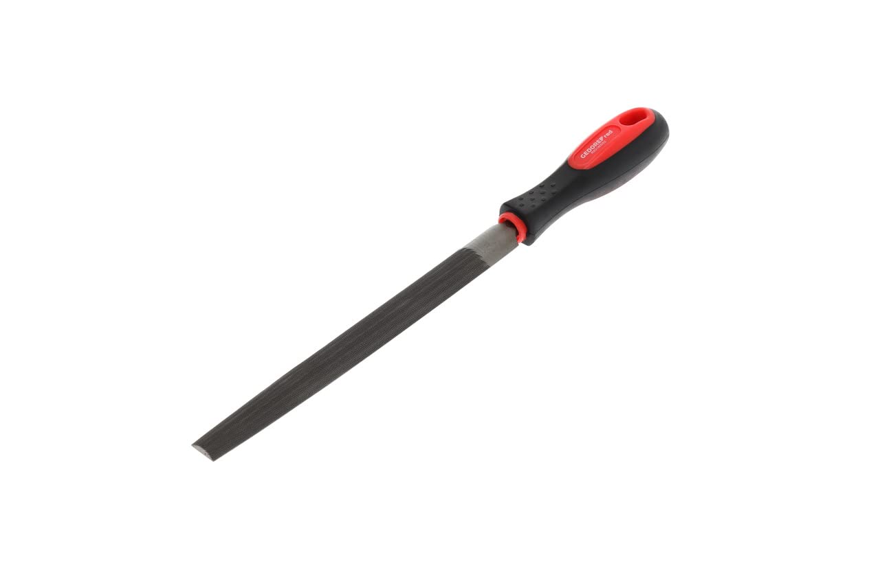 GEDORE Red Semi-Circular File, Special Steel, 2-Component Handle, Red/Black, Single Piece