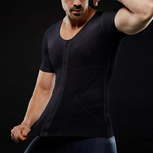 image for Jianekolaa_Shapewear Men Compression Shirt Shapewear Slimming Body Sha