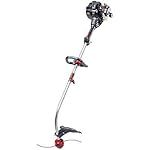 27cc 2-Cycle Curved Shaft WeedWacker Gas Trimmer with 2-IN-1 Hassle Free Max Cutting Head and Quiet Technology Engine