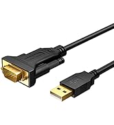 CableCreation USB auf RS232 Adapter mit Prolific PL2303 RA Chip, 1M vergoldetes USB 2.0 zu RS232 ...