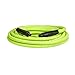 Flexzilla Air Hose, 3/8 in. x 25 ft, 1/4 in. MNPT Fittings, Heavy Duty, Lightweight, Hybrid, ZillaGreen - HFZ3825YW2 primary