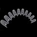 ReNext 500 Pcs Crystal Clear French False Tips Nail Art