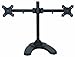 Halter Double Monitor Stand for Desk, Freestanding Dual Monitor Setup, VESA Monitor Stand, Adjustable Monitor Arms for 2 Monitors, Screen Size from 17, 24, 27, and 32 Inch Curved or Flat Screen, Black