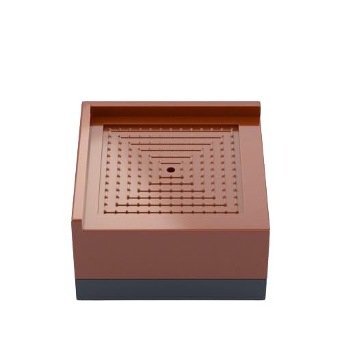 Sinratas furniture risers Bed Risers Furniture Lifter 3 Inch, Heavy Duty Bed Lifter Stackable Square Blocks for Sofas, Desks, Sofa Tables, Bookshelves, Set of 4 (Z026-Brown)