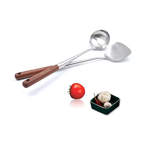 Spatula & Ladle Set,Asian(Chinese Traditional )Stir Fry Cooking Utensil