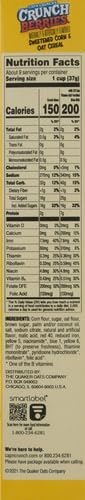 QUAKER CAPTAIN CRUNCHBERRIES CEREAL, 11.7 OZ